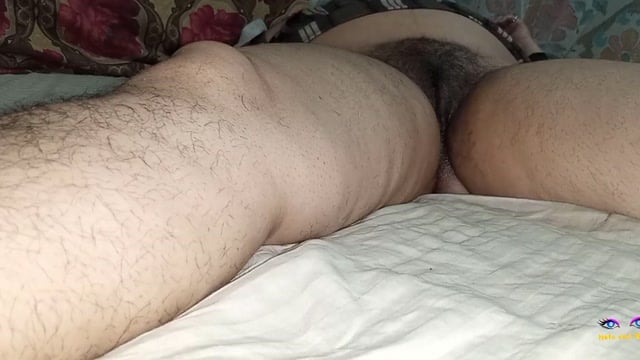 Hairy Indian Housewife Gets Her Bush Filled