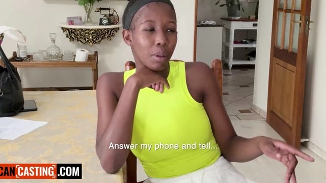 Black Babe Gets Cast And Fucked By White Director