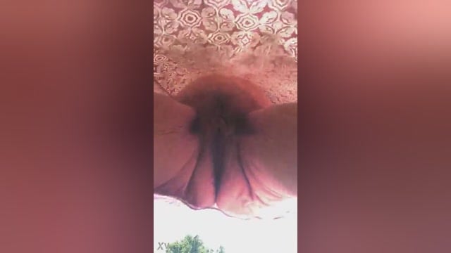 Park Grandma Flashes Her Bare Bush