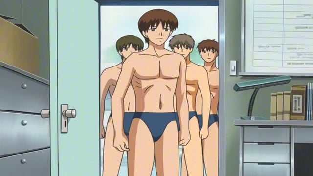 Técnica de natação hentai leva gang bang