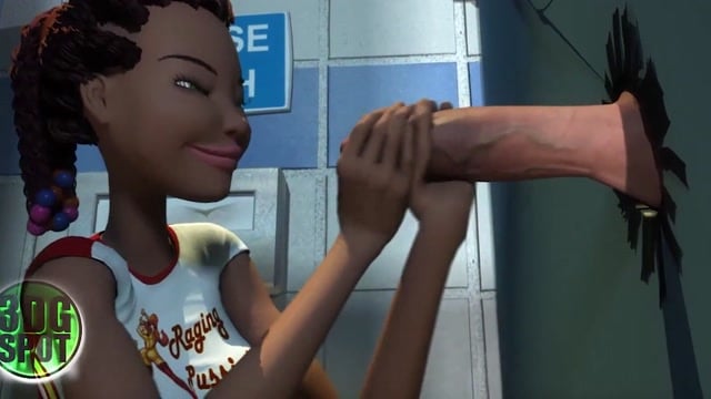 Glory Hole Gets A Cheerleader's Throat Filled