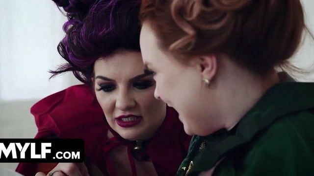 Three Horny MILFs Lock A Virgin In Their Dungeon And Use His Cock