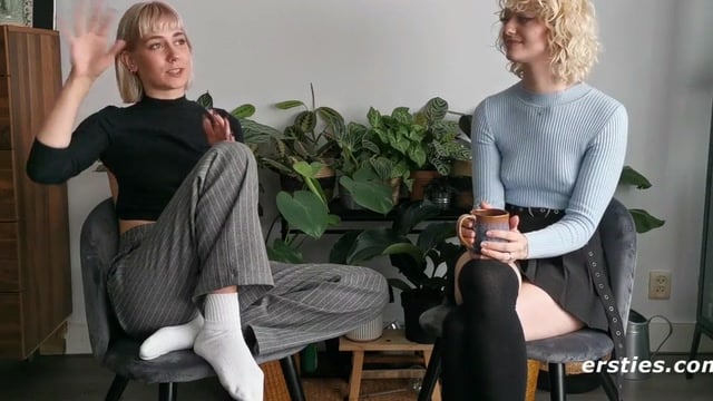 German Blonde Eats Pussy For The First Time