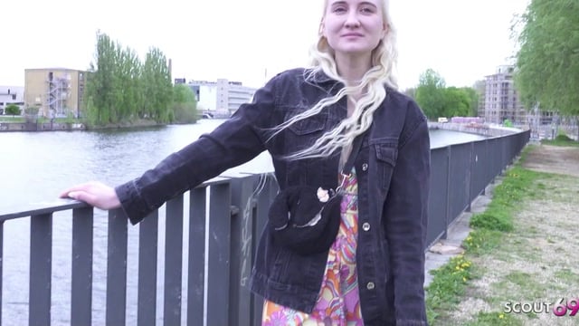 GERMAN SCOUT Talks Skinny Blonde Teen Daruma Rai Into A Casting Fuck On The Streets Of Berlin