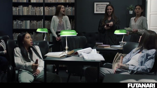 Veronica Leal Trapped By Alyssa Bounty And Amirah Adara In Library Futa Gangbang