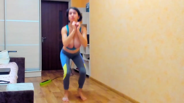 Myla Angel Does Naked Gymnastics And Shows Off Everything