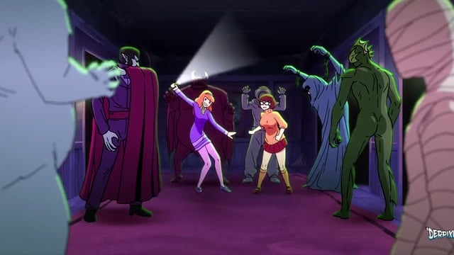 Mystery Cartoon Gangbang Turns Into A Full Orgy