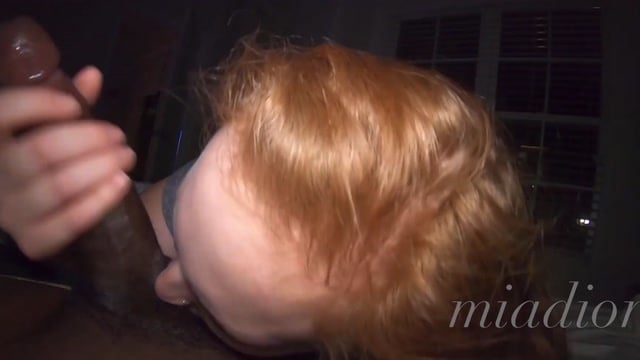 Thick Redhead Mia Dior Deep Throats And Rides Blackstar's Massive Dick