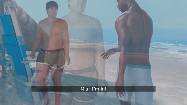 Animated Beach Babe With Huge Rack Gets Pounded