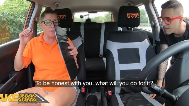 Filthy Driving Instructor Elisa Tiger Gets Bent Over The Hood