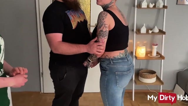 Busty MILF Gets Fucked While Horny Girlfriend Watches Cuckold Homemade
