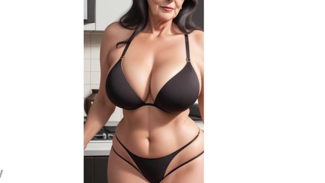 AI Made A Thick Busty Granny At 60