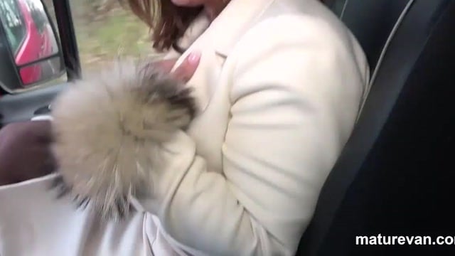 Granny Locks Me Up In Her Van And Uses My Cock