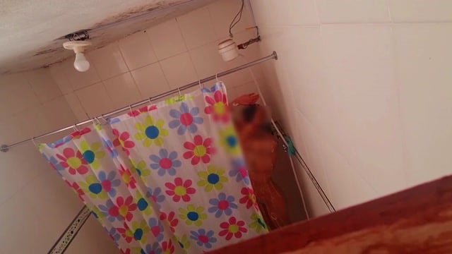 Hidden Camera Catches Nataly's Vacation Shower Show