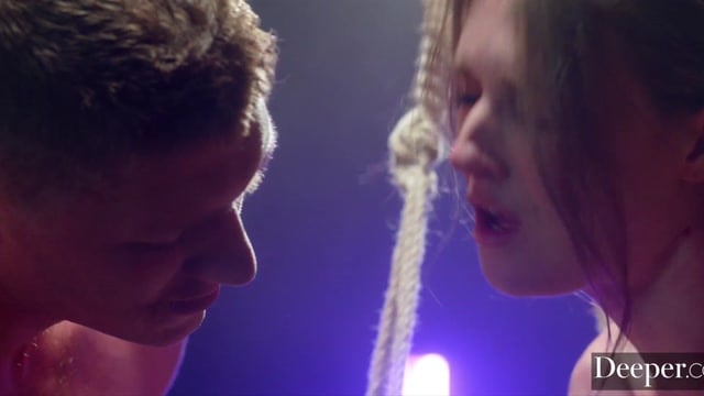 Ashley Lane Tied Up In Rope And Fucked Hard In The Ass By Oliver Flynn