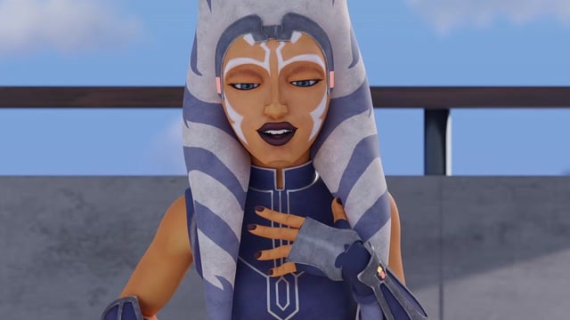 Ahsoka Gets Her Tits Sucked By A Lesbian Droid