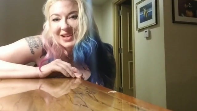 Leya Falcon Grinds On Everything In Her Hotel Room For Relief