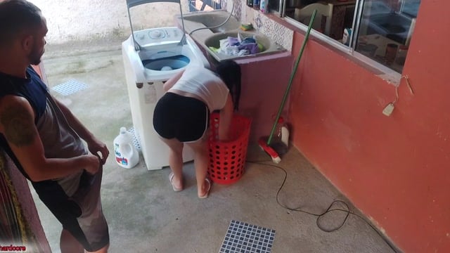 Busty Latina Maid Sneaks A Quick Fuck